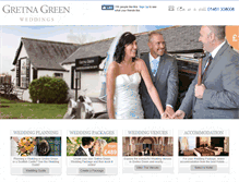 Tablet Screenshot of gretnaweddings.com